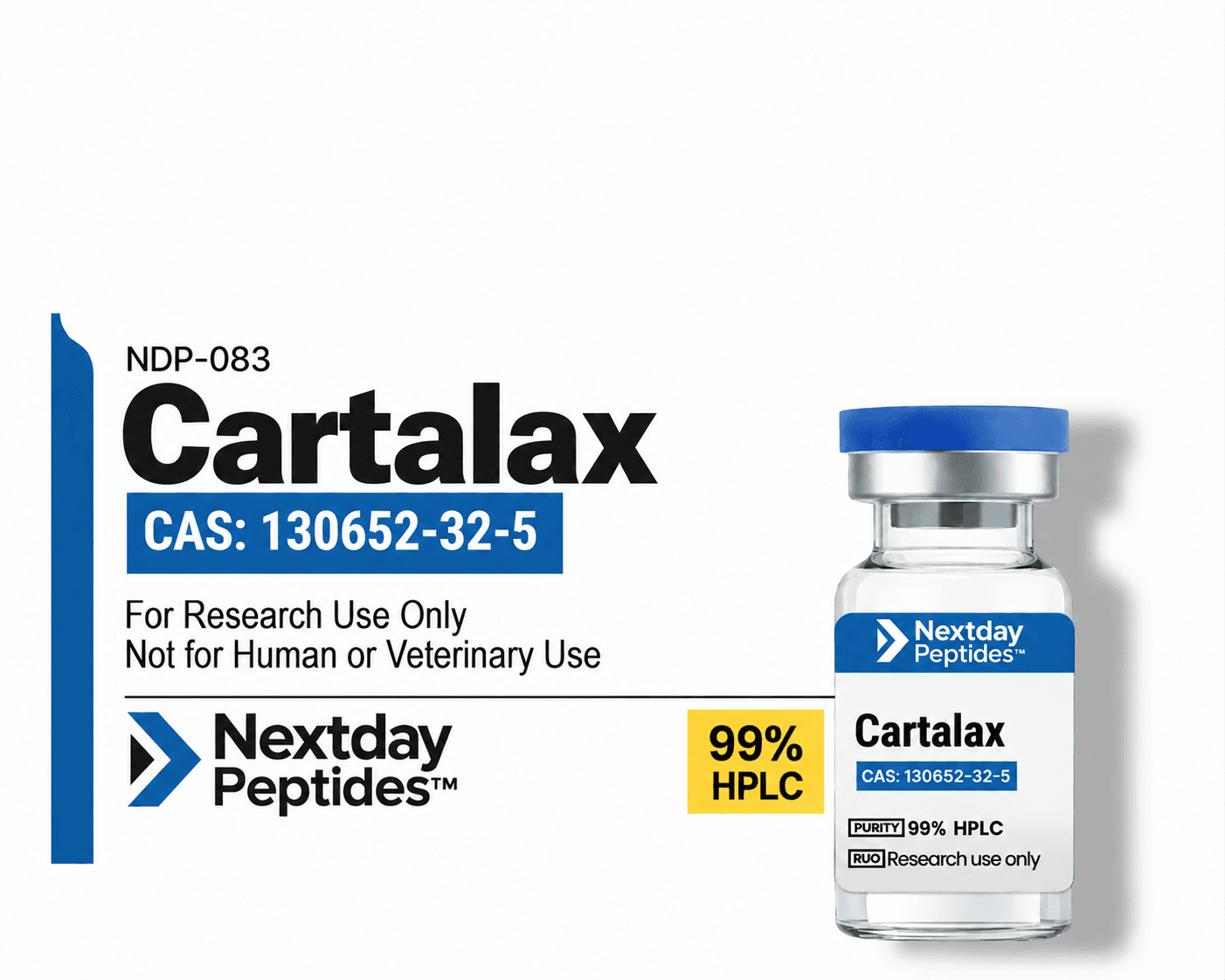 Cartalax Research Peptide research peptide — ≥99% HPLC purity — Nextday Peptides, research use only