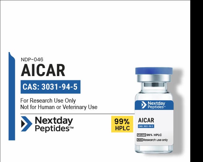AICAR research peptide — ≥99% HPLC purity — Nextday Peptides, research use only