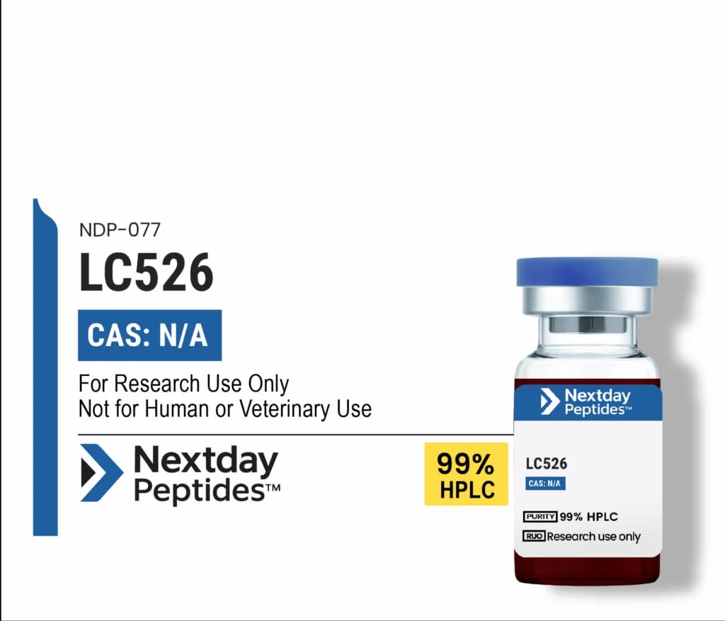 LC526 research peptide — ≥99% HPLC purity — Nextday Peptides, research use only
