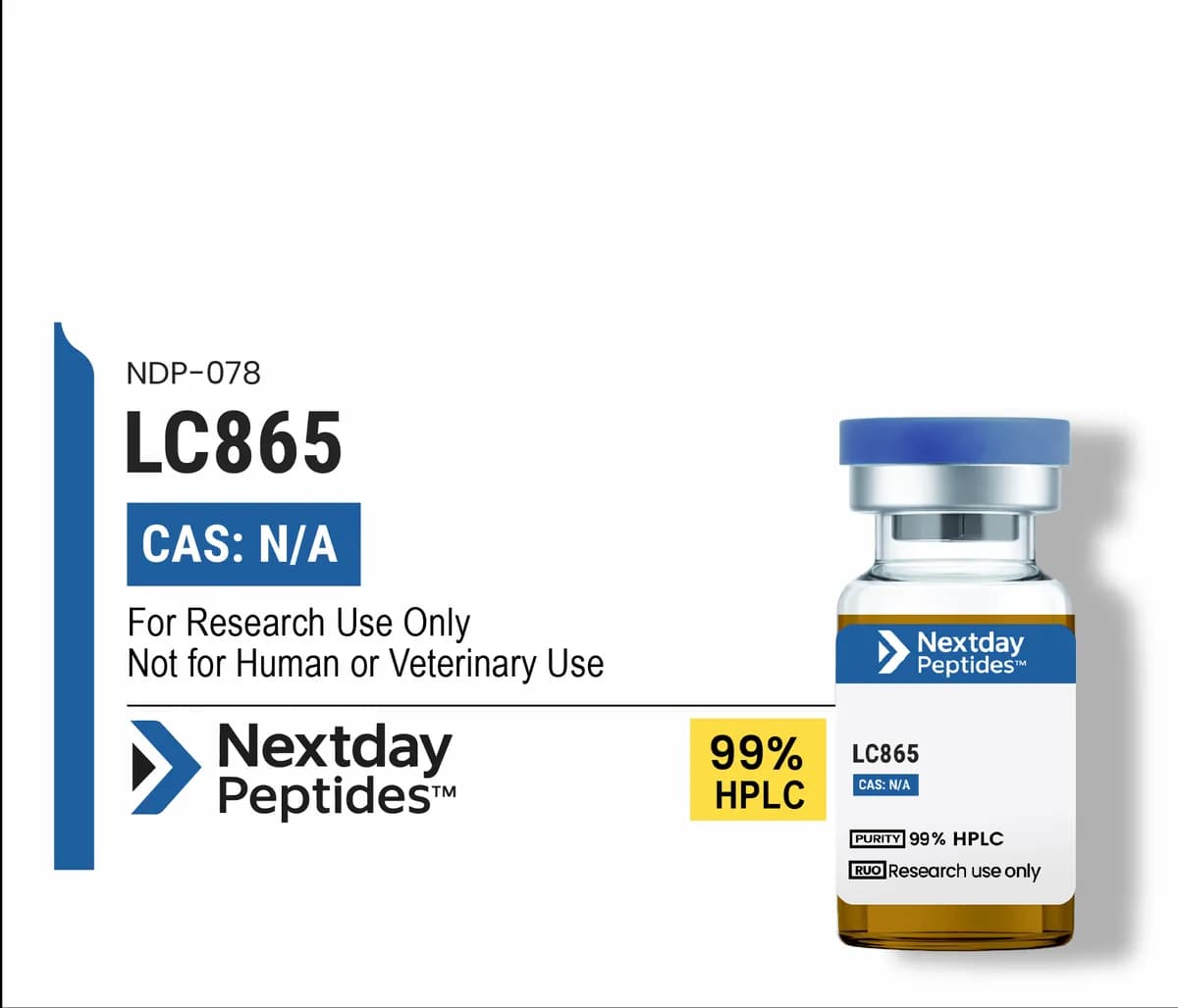 LC865 research peptide — ≥99% HPLC purity — Nextday Peptides, research use only