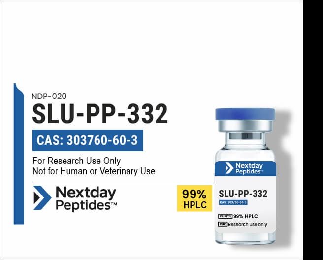 SLU-PP-332 research peptide — ≥99% HPLC purity — Nextday Peptides, research use only