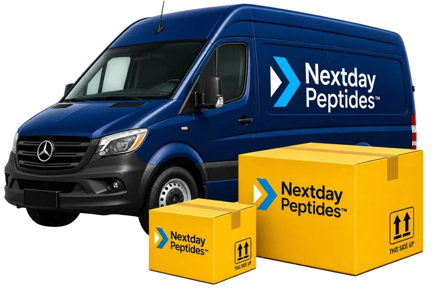 Step 3: Fast Processing & Shipping — Nextday Peptides ordering process