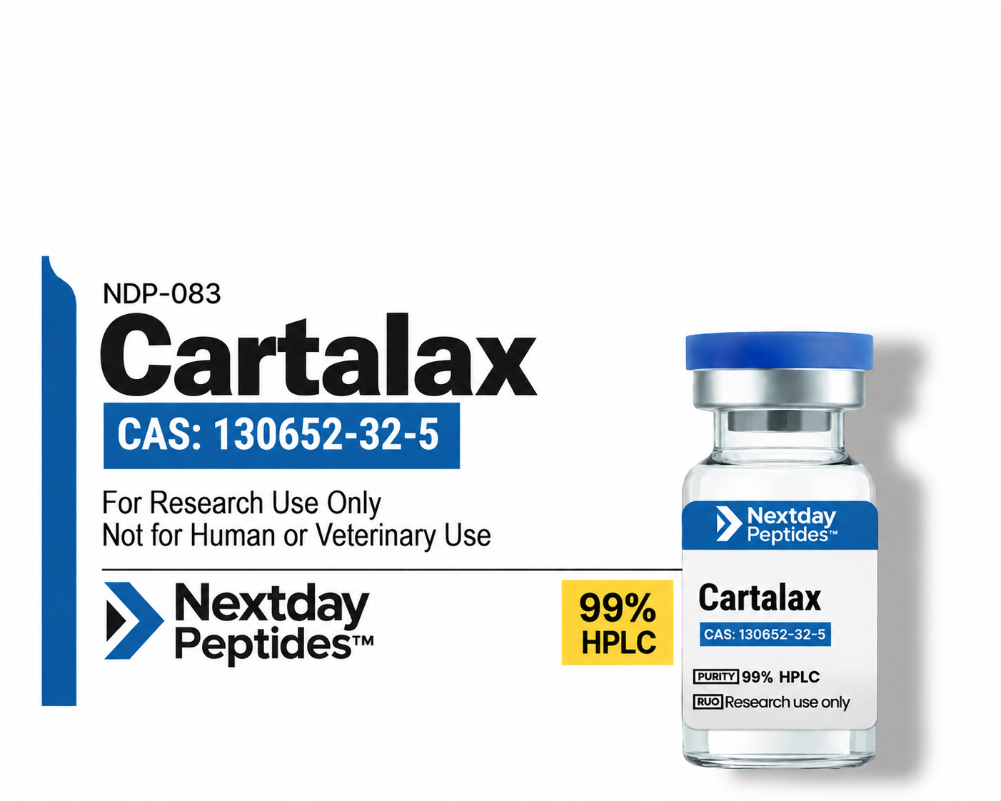 Cartalax Research Peptide — Nextday Peptides Cartalax Research Peptide research material — Nextday Peptides, laboratory research use only