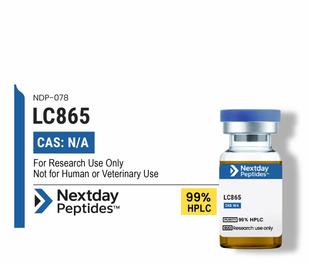 LC865 SHB Ultra amino blend research compound vial — 865mg multi-component amino acid blend, Nextday Peptides